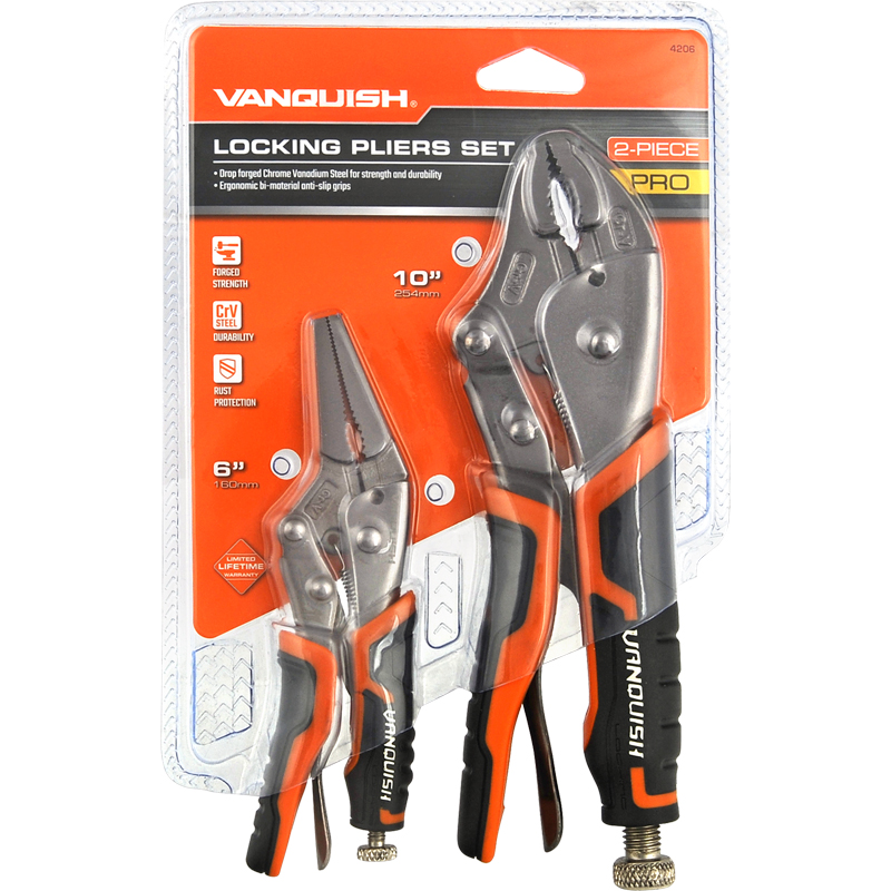 2-PIECES LOCKING PLIERS SET