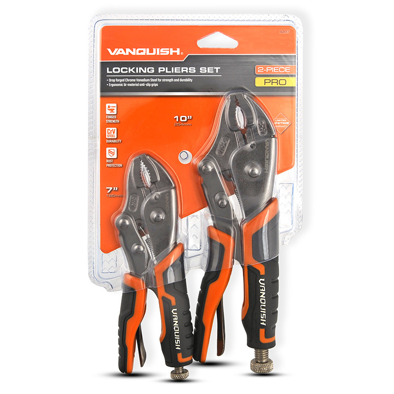 2-PIECES LOCKING PLIERS SET