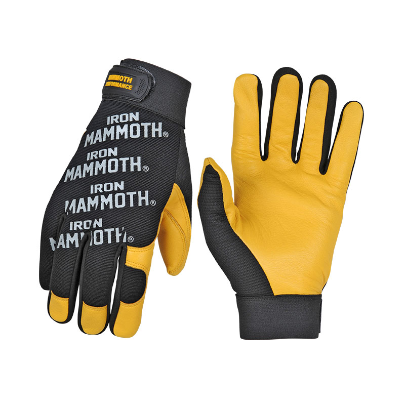 GOATSKIN WITH SPANDEX BACK HYBRID WORK GLOVES