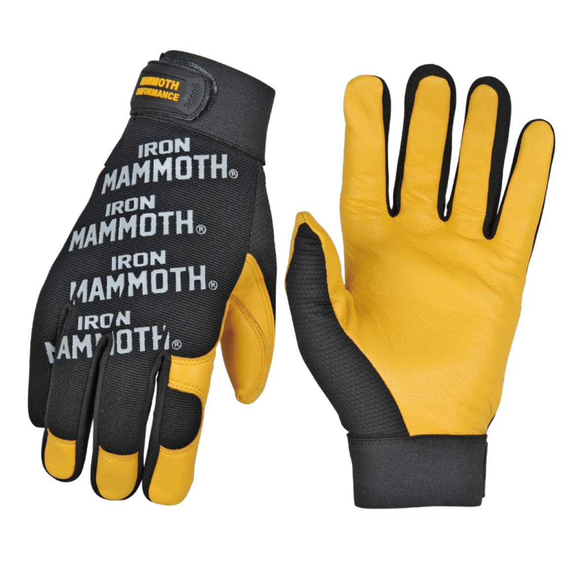 GOATSKIN WITH SPANDEX BACK HYBRID WORK GLOVES